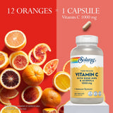 SOLARAY Vitamin C 1000 mg nutritional information