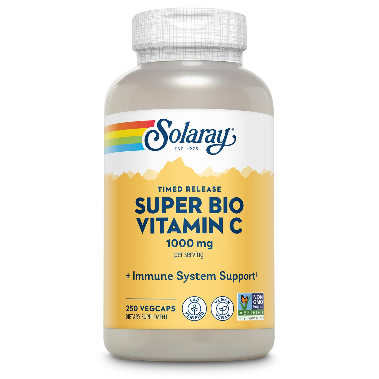 SOLARAY Vitamin C 1000 mg Time Release Capsules front view