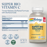 SOLARAY Vitamin C 1000 mg Time Release Capsules side view
