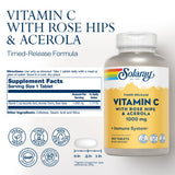 SOLARAY Vitamin C 1000mg Timed-Release Capsules side view