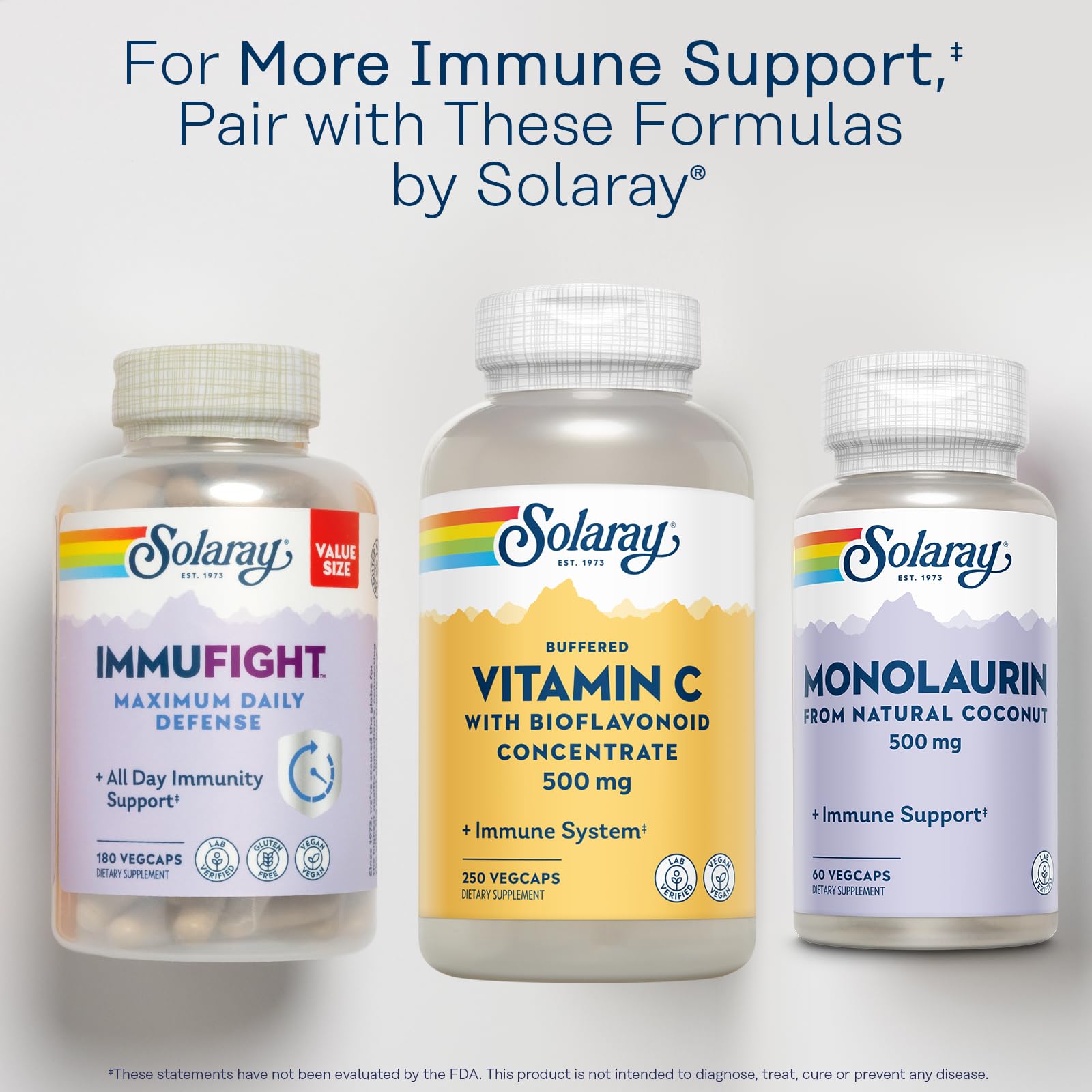 SOLARAY Vitamin C 500mg capsules eco-friendly packaging