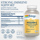 SOLARAY Vitamin C 500mg capsules side view