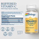 SOLARAY Vitamin C 500mg Capsules side view