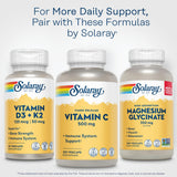 SOLARAY Vitamin C bottle with eco-friendly packaging