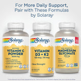 SOLARAY Vitamin C Powder 5000mg with fresh fruits