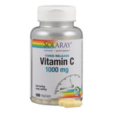 SOLARAY Vitamin C with Rose Hips and Acerola nutritional information