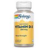 SOLARAY Vitamin D3 250mcg 60 VegCaps front view