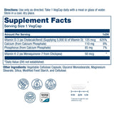 SOLARAY Vitamin D3 & K2 Supplement bottle side view