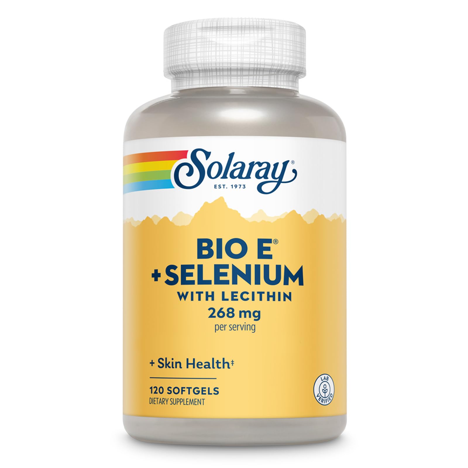 SOLARAY Vitamin E 400 IU Softgels front view with packaging