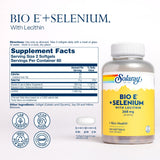 SOLARAY Vitamin E 400 IU Softgels side view showing softgels