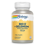 SOLARAY Vitamin E and Selenium Supplement 268mg softgels front view