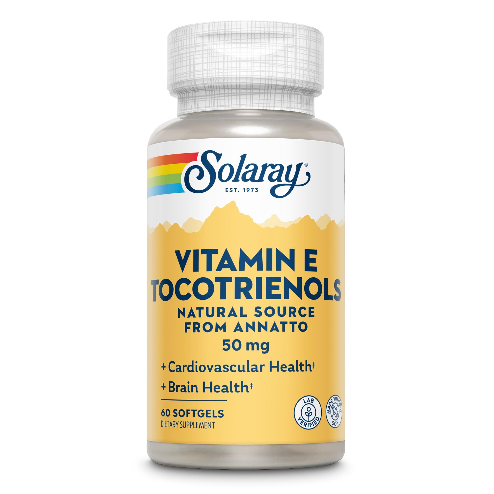 SOLARAY Vitamin E Tocotrienols ingredients list