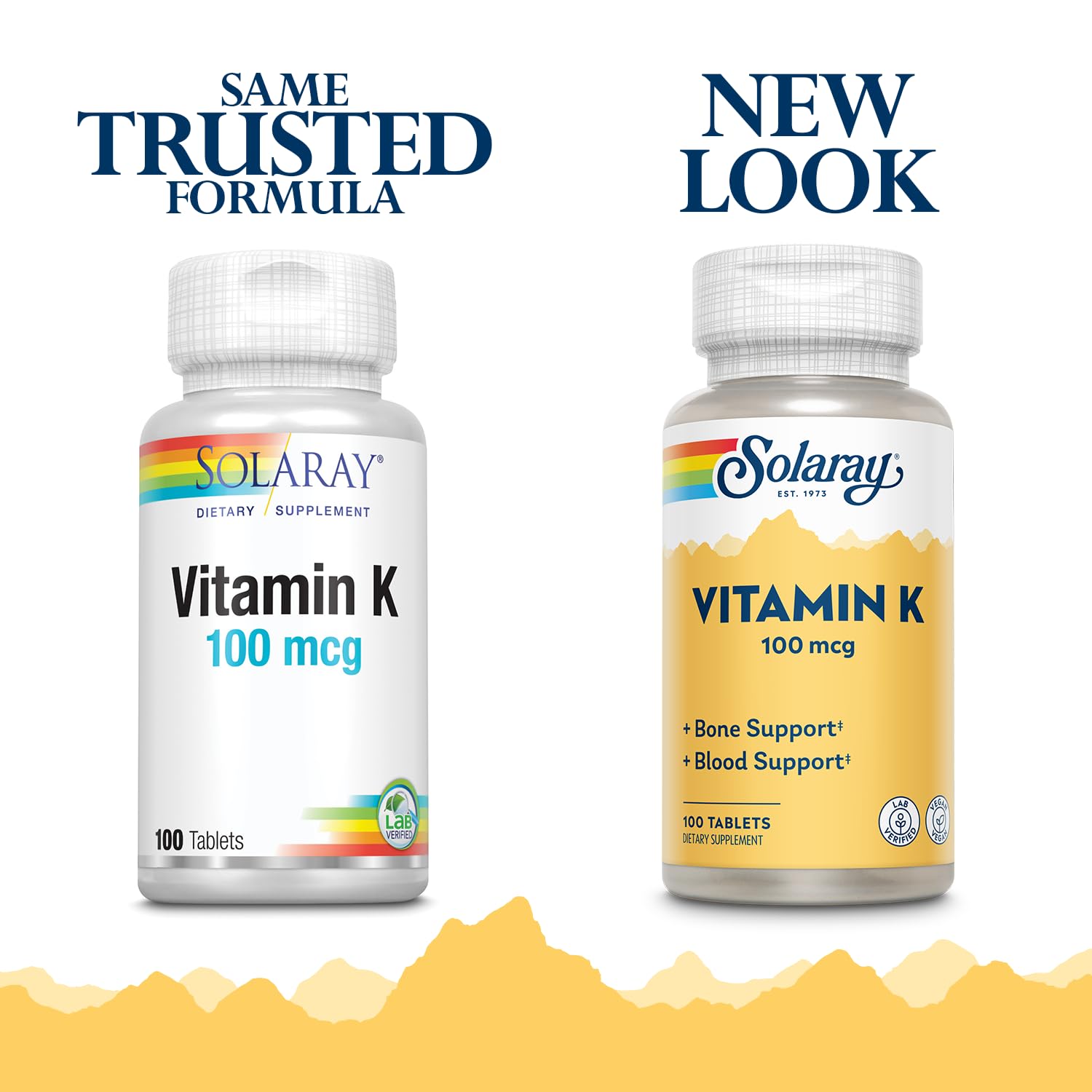 SOLARAY Vitamin K1 Supplement 100mcg tablet close-up
