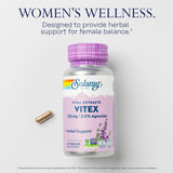 SOLARAY Vitex Supplement for Women 225mg capsule close-up