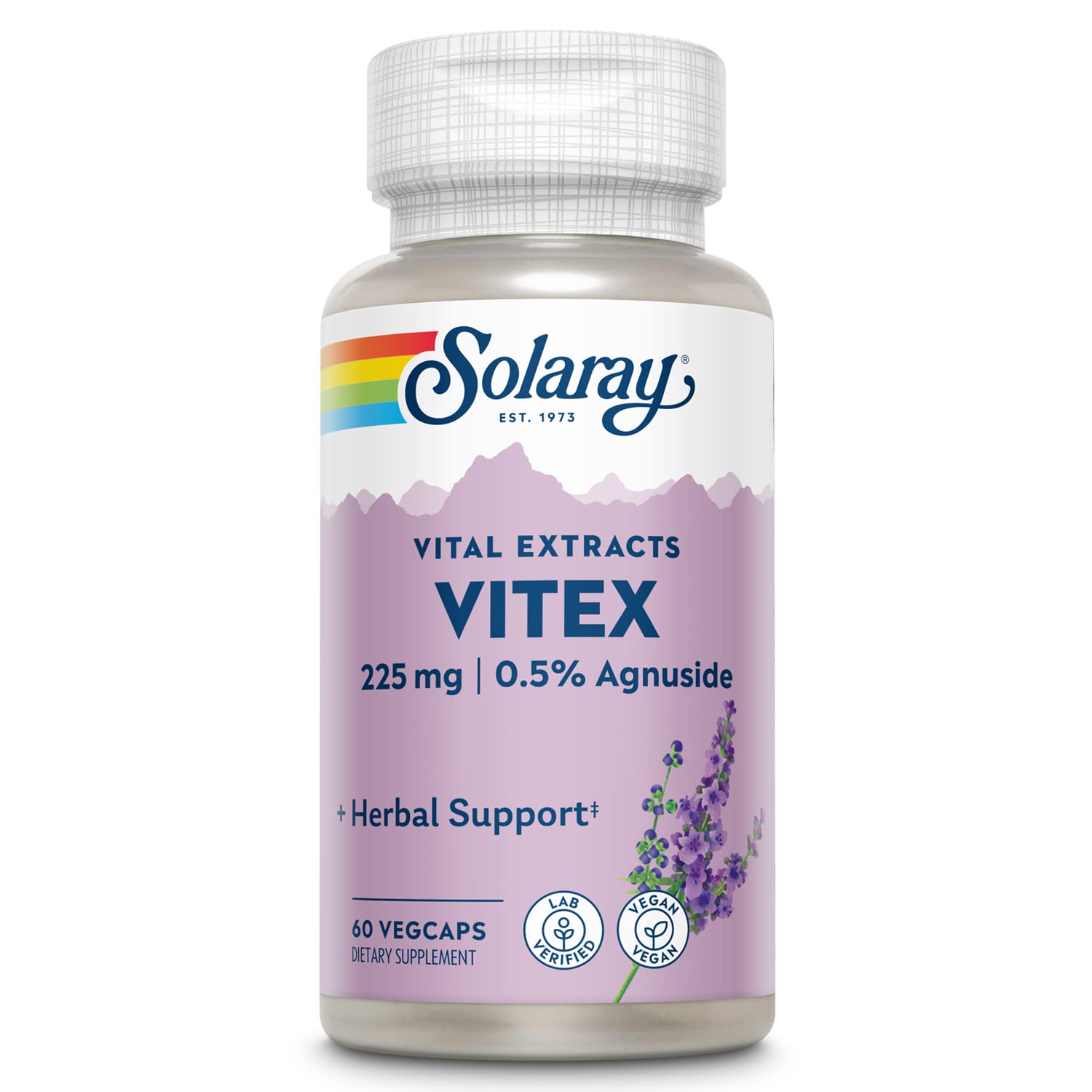 SOLARAY Vitex Supplement for Women 225mg front view