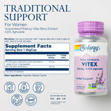 SOLARAY Vitex Supplement for Women 225mg side view