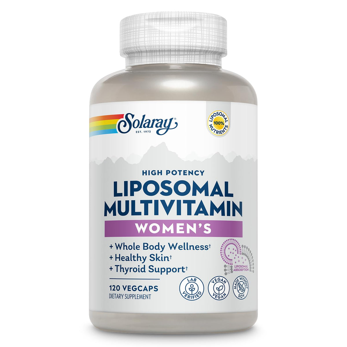 SOLARAY Women's Multivitamin with Iron front view