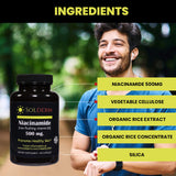 SOLDERM Niacinamide B3 Capsules in hand
