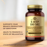 Solgar 5-HTP product packaging side view