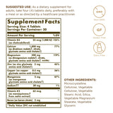 Solgar Advanced Calcium Complex 1025g back view