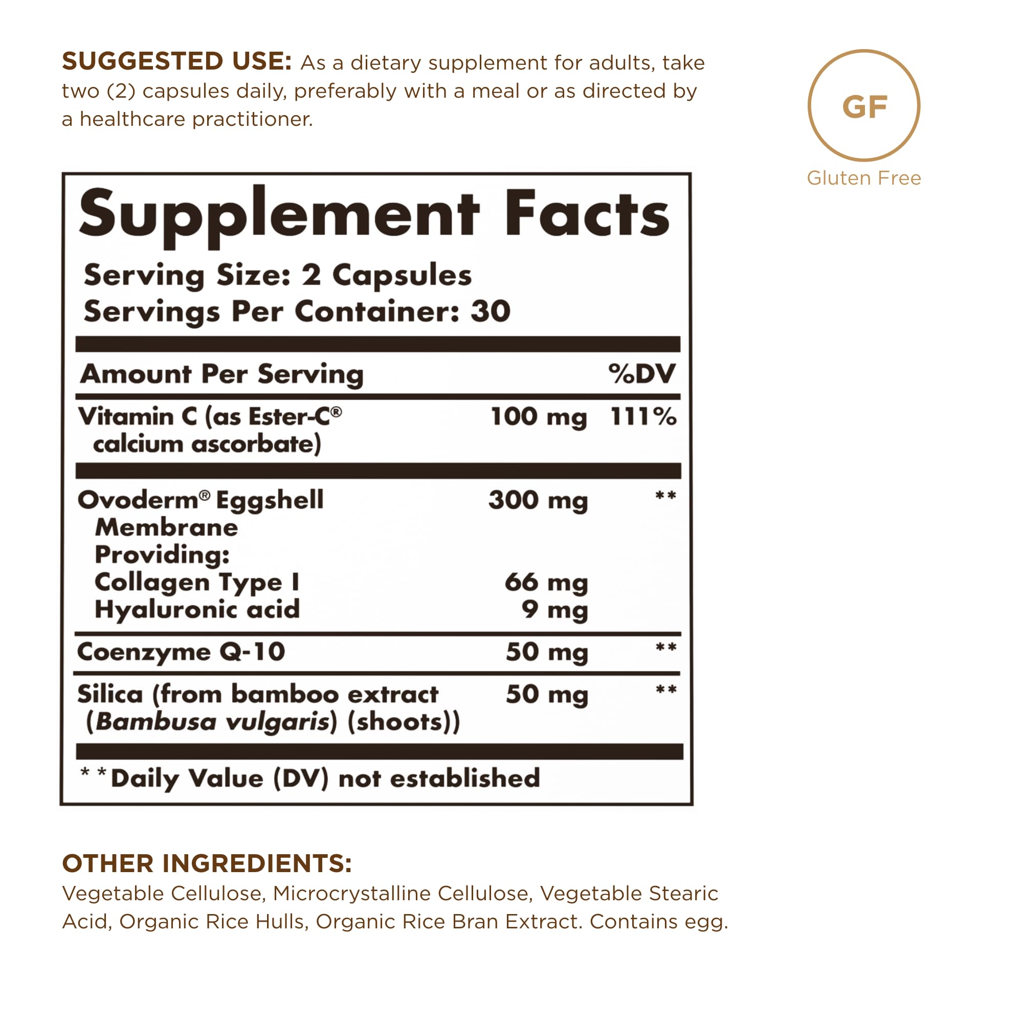 Solgar Advanced Collagen Builder 181g back view with ingredient details