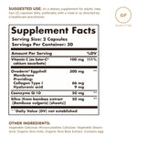 Solgar Advanced Collagen Builder 181g back view with ingredient details