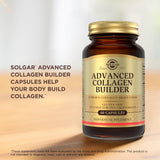 Solgar Advanced Collagen Builder 181g capsules in a glass