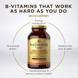 Solgar B-Complex 100 Vegetable Capsules ingredients list