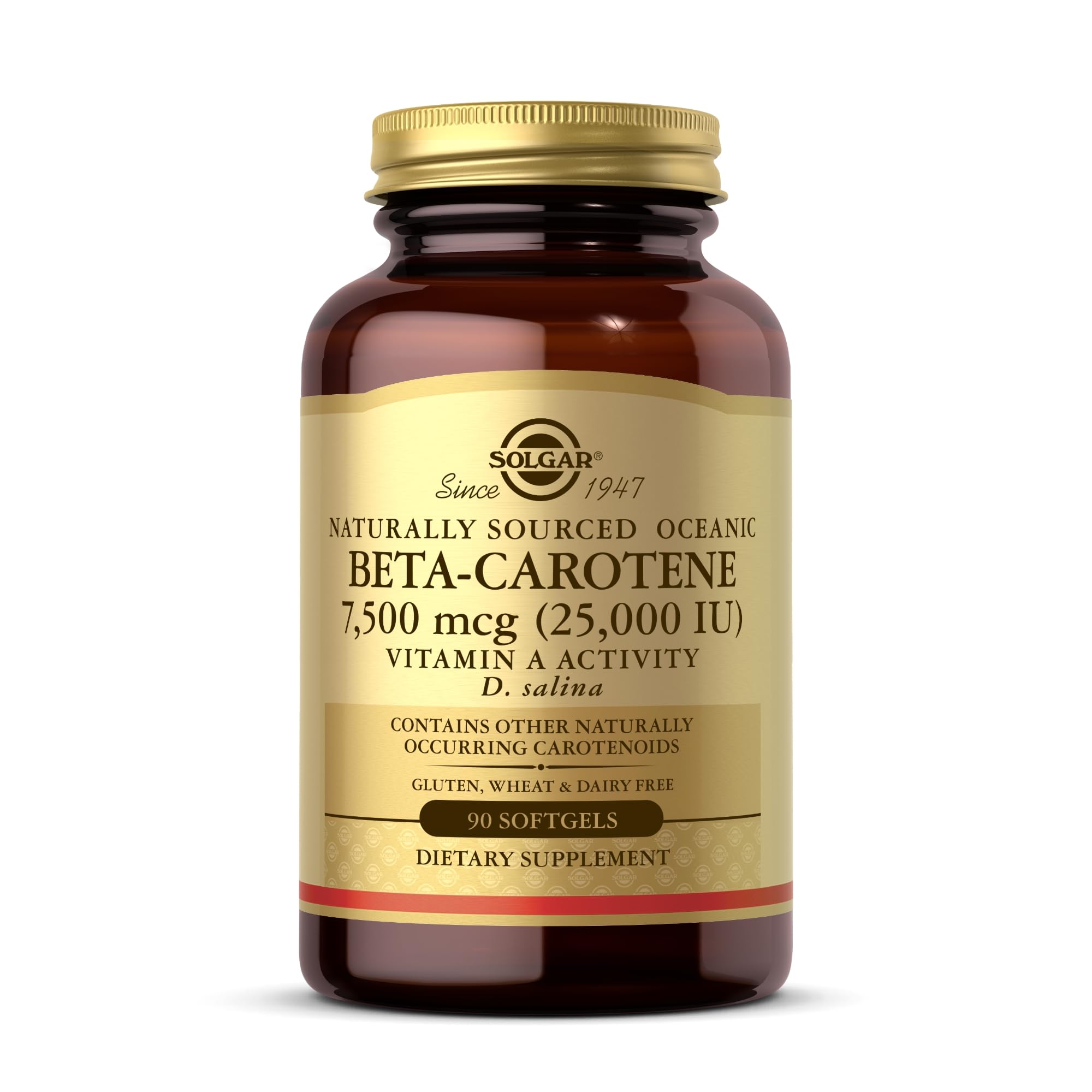 Solgar Beta Carotene Softgels 172g front view