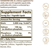 Solgar Biotin 1000mcg Capsules side view