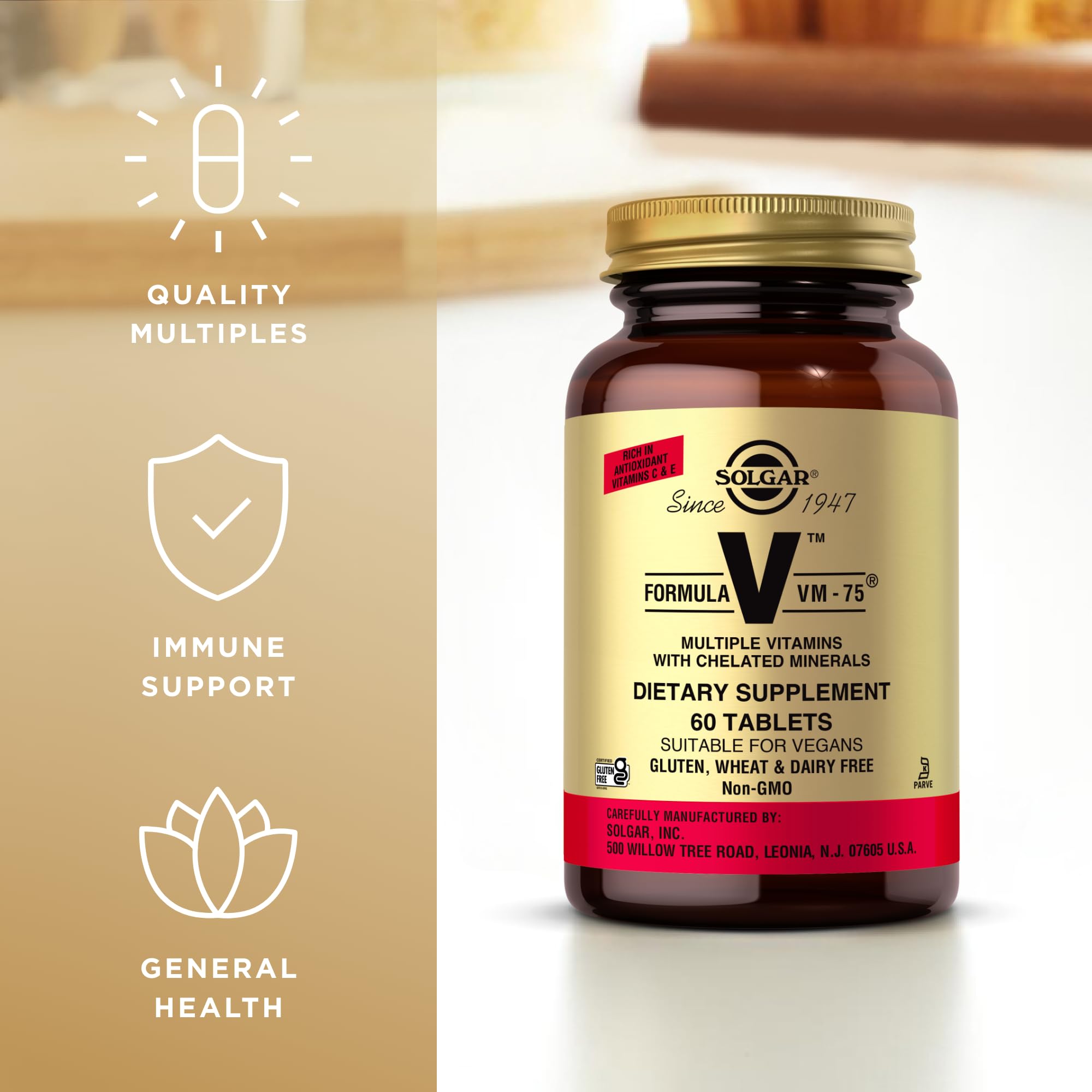 Solgar Blended Vitamin & Mineral Supplement 20g packaging