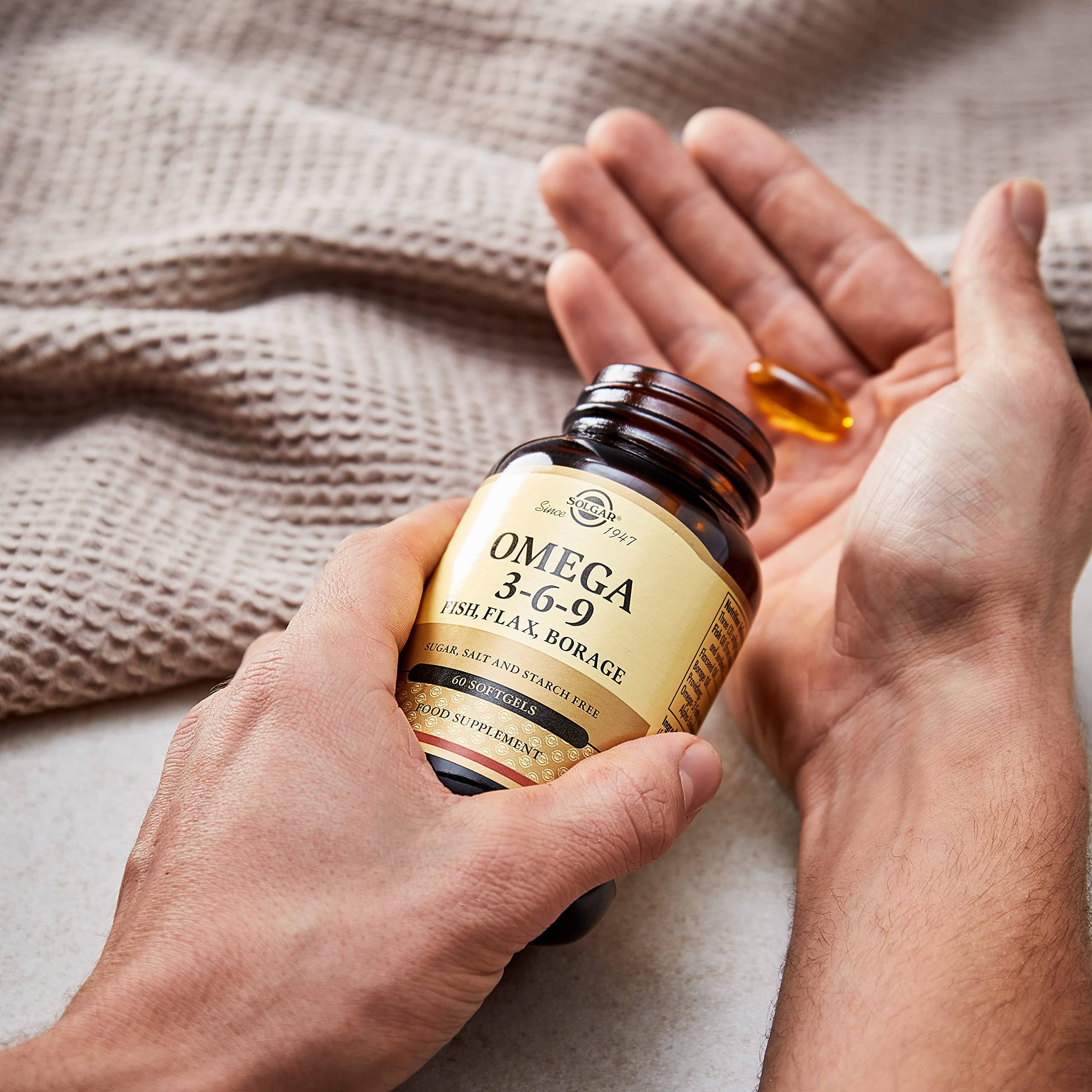 Solgar Blended Vitamin & Mineral Supplement capsules close-up