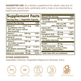 Solgar Blended Vitamin & Mineral Supplement side view