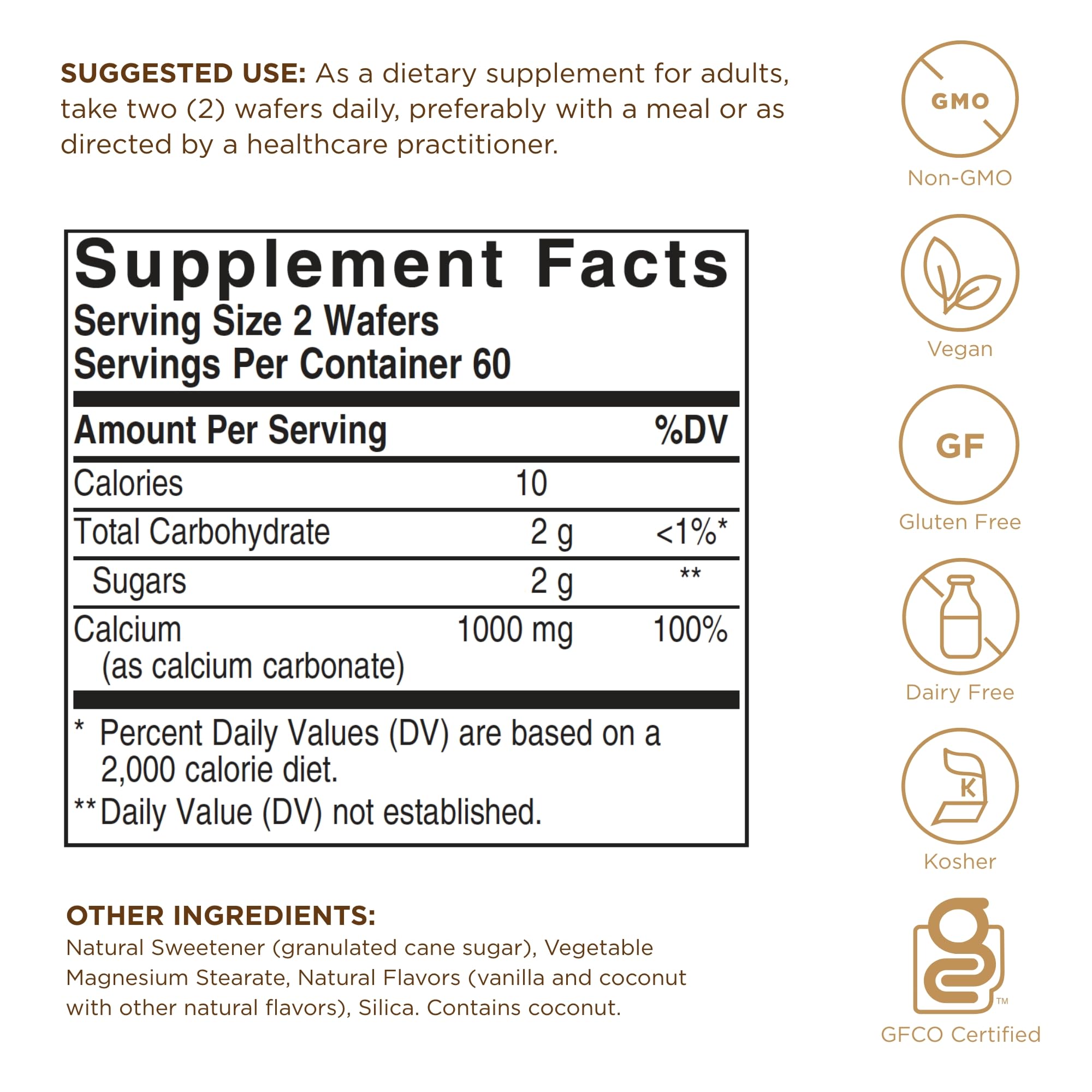 Solgar Calcium 567g packaging side view