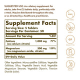Solgar Calcium Magnesium Citrate 658g side view