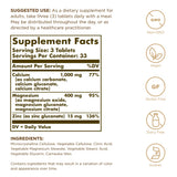 Solgar Calcium Magnesium Plus Zinc tablet bottle side view