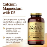 Solgar Calcium Magnesium with Vitamin D3 762g back view