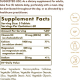 Solgar Calcium Magnesium with Vitamin D3 762g side view