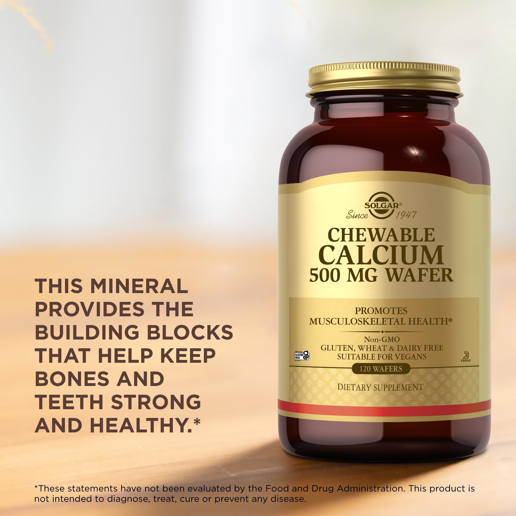 Solgar Calcium Supplement 1633g side view