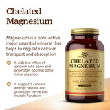 Solgar Chelated Magnesium 481g back label
