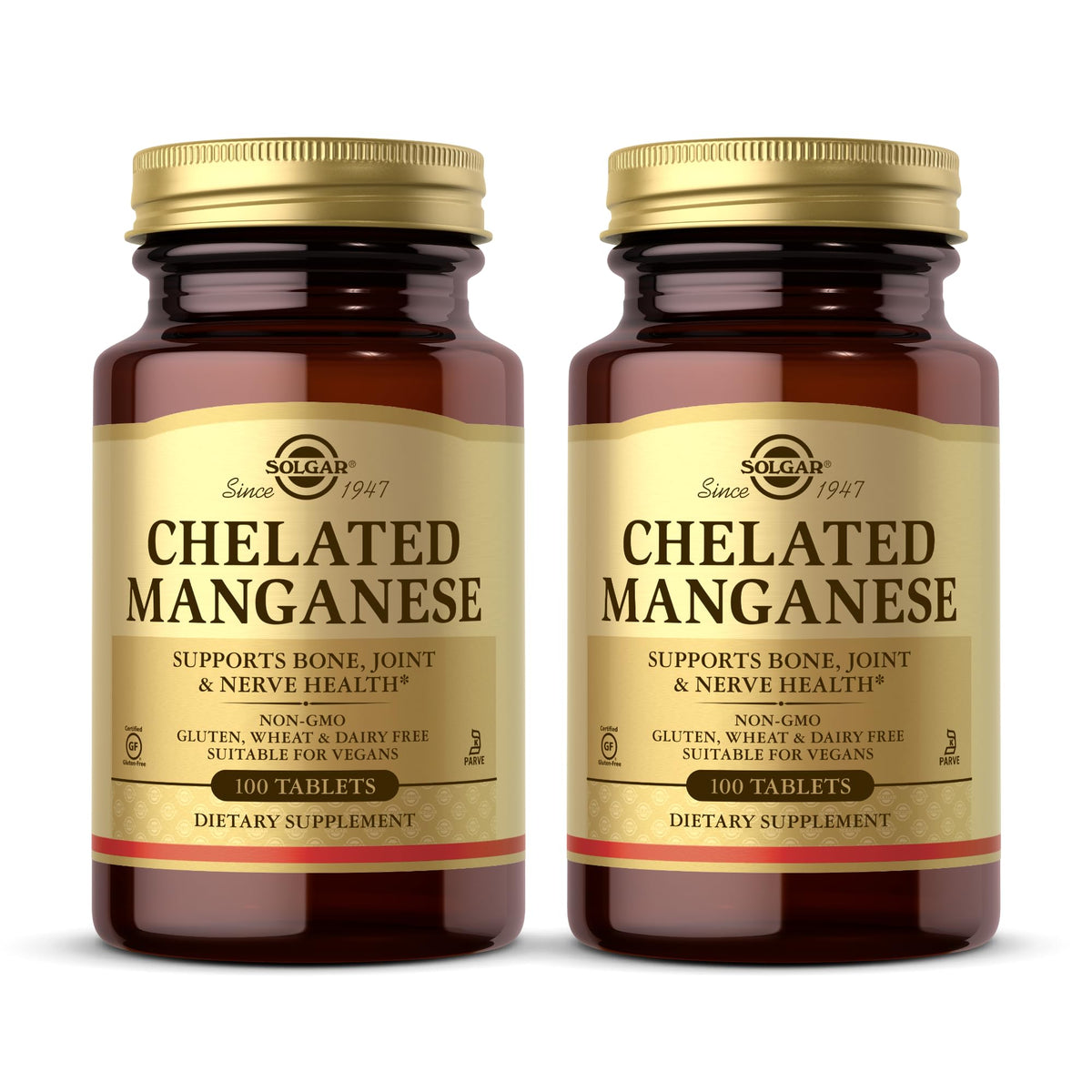 Solgar Chelated Manganese 281g front view of packaging