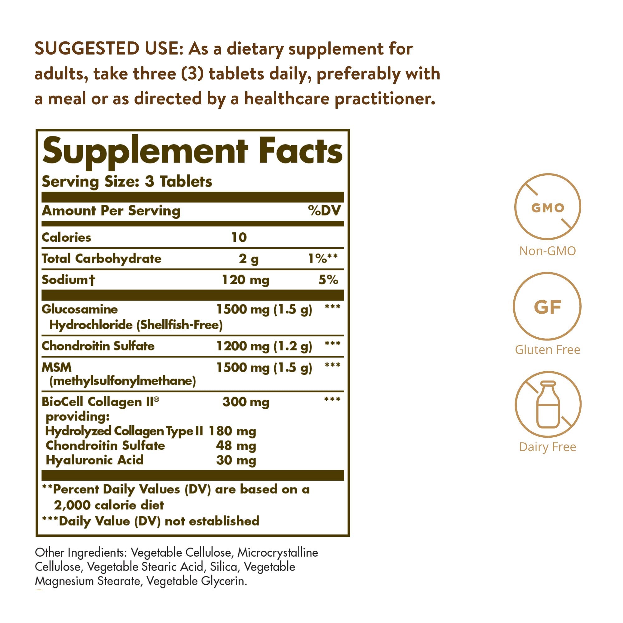 Solgar Chondroitin with Glucosamine and MSM with a measuring spoon