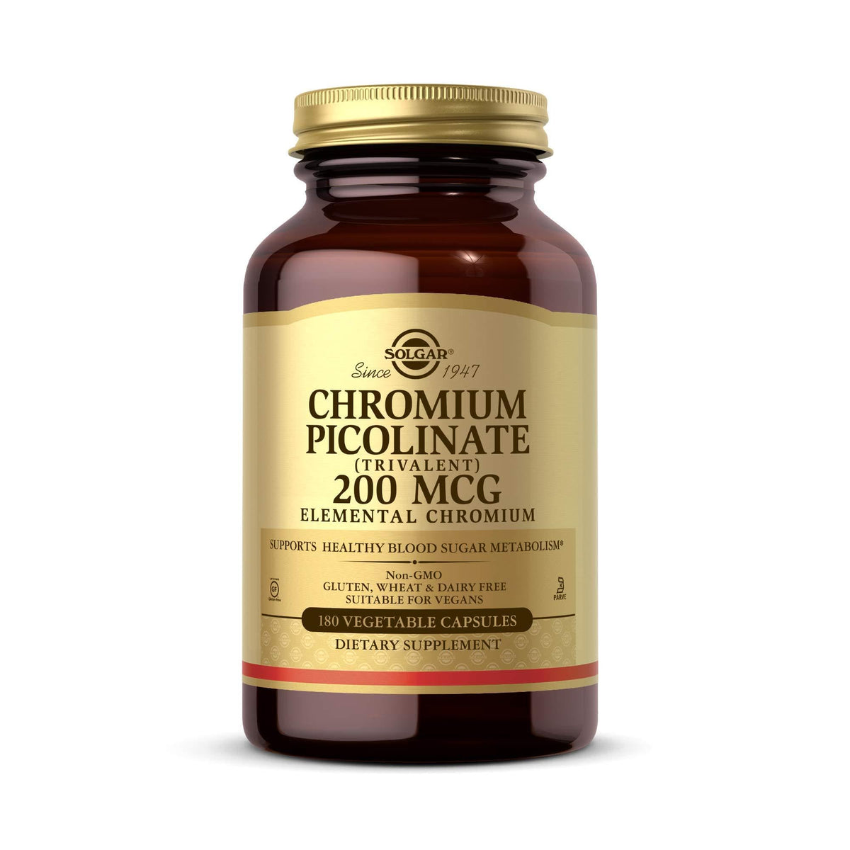 Solgar Chromium Picolinate 227g front view with label