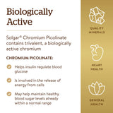 Solgar Chromium Picolinate 227g packaging on a wooden table