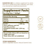 Solgar CLA Capsules 272g side view