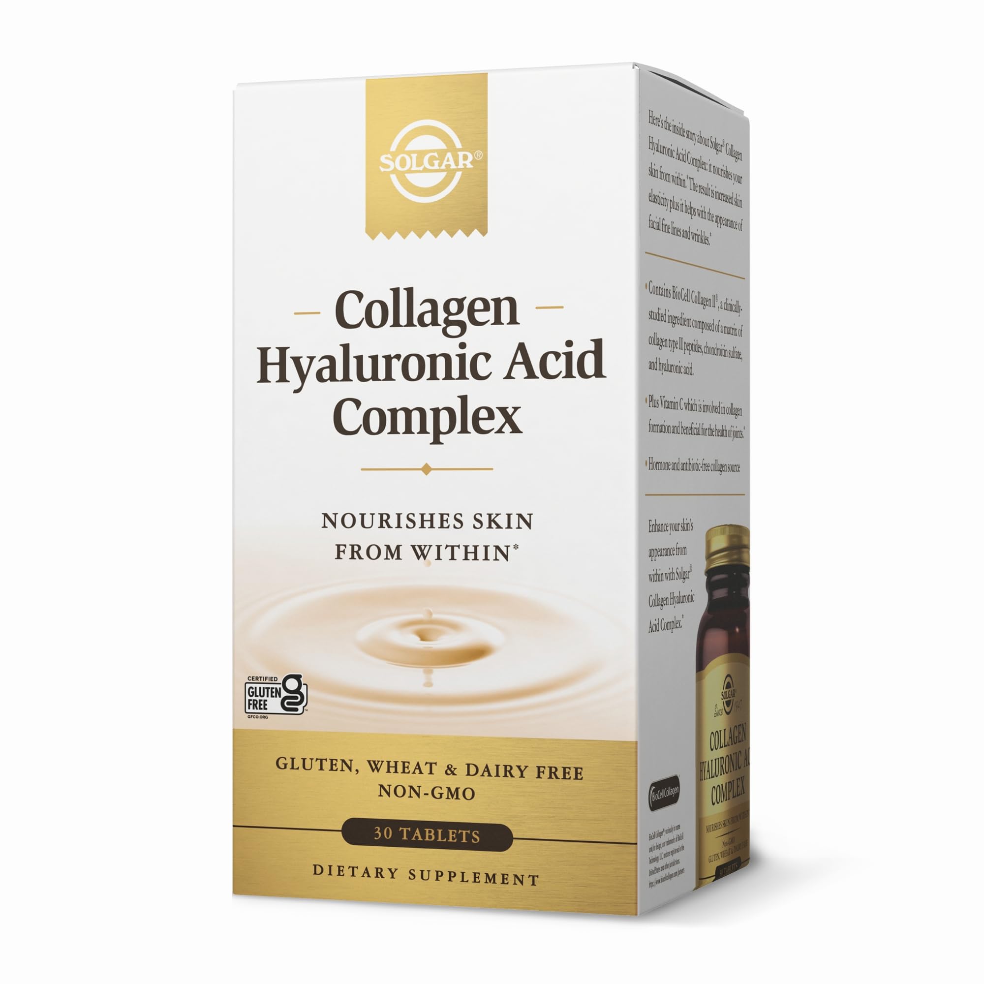 Solgar Collagen Hyaluronic Acid Complex 40g front view