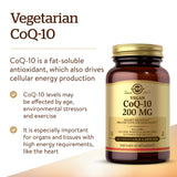 Solgar CoQ10 100mg Vegetarian Capsules side view