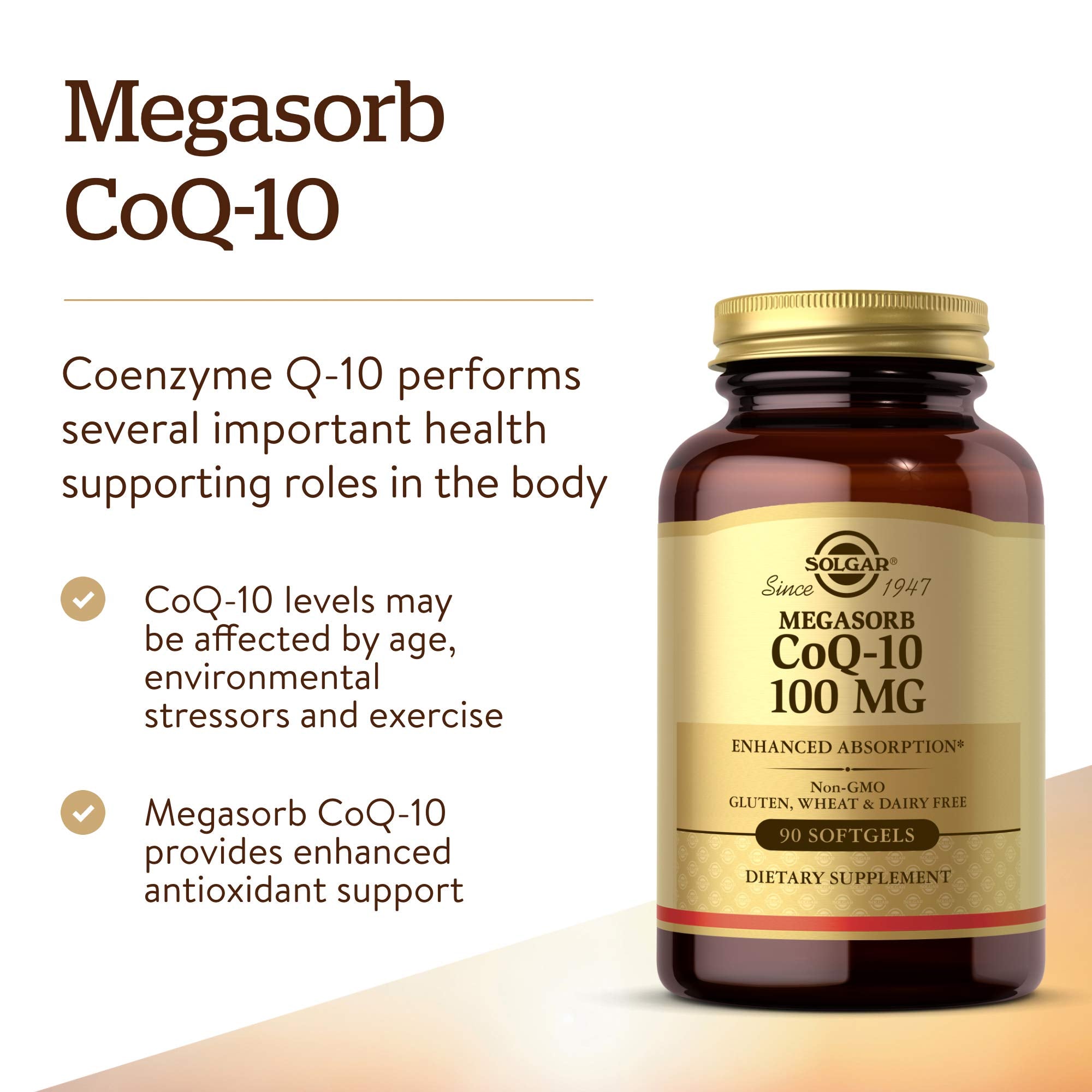 Solgar CoQ10 Softgels 100mg packaging