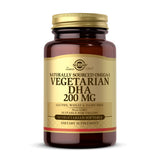 Solgar DHA Omega-3 91g vegetarian capsules front view