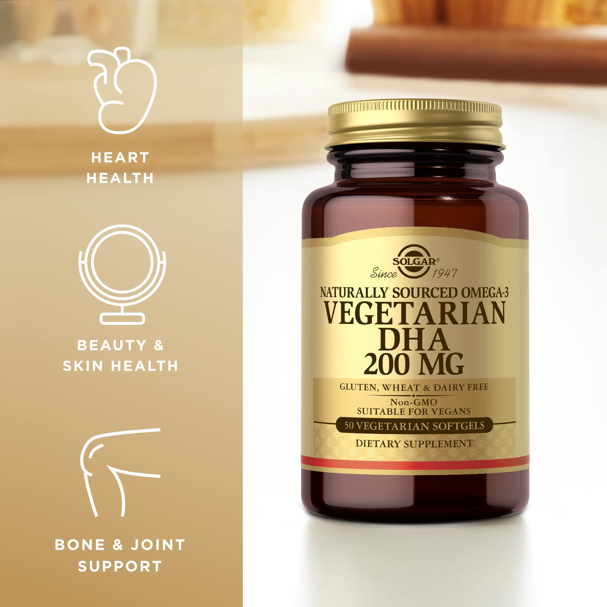 Solgar DHA Omega-3 91g vegetarian capsules ingredients list